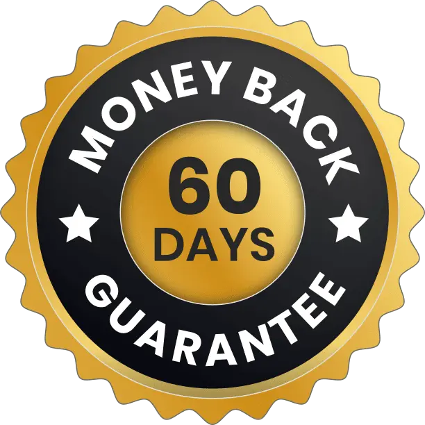 LipoJaro 60 day money back guarantee badge